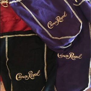 Crown Royal velvet bags